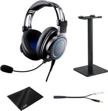 Audio Technica ATH G1 Closed Back Premium Wired Gaming Headset with Detachable