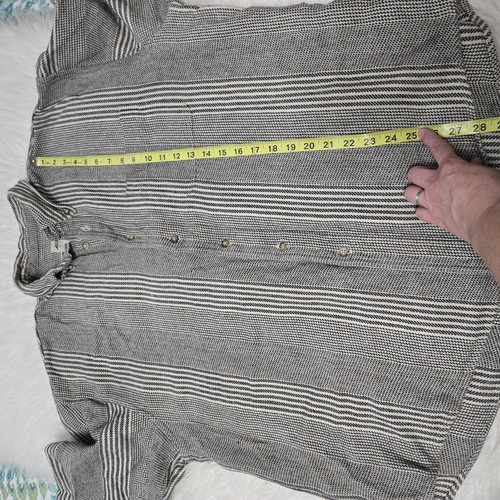 EDDIE BAUER Mens XL Button Down Shirt Long Sleeve Thick Heavy Cotton 90s Y2K - Picture 9 of 10