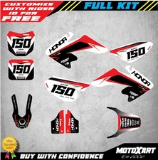 Full Custom Graphics Kit EXACT STYLE Honda CRF 50 sticker kit decals graphics