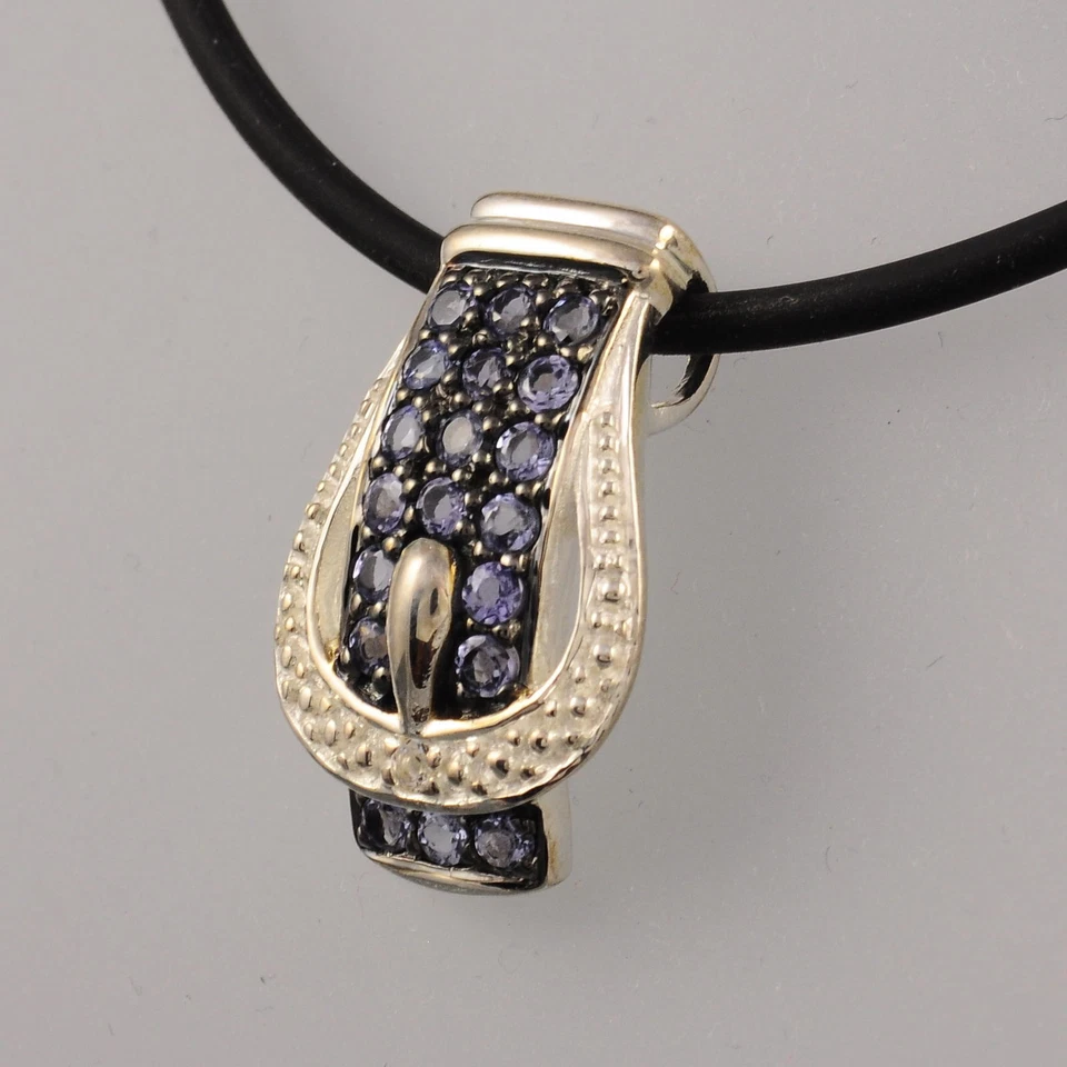 Gürtel Anhänger Tansanit Weißtopas 925er Sterling Silber - Bild 3 von 4