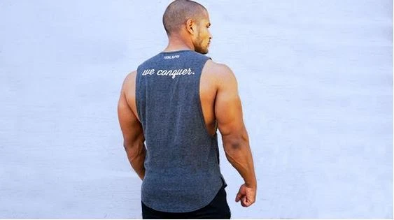 Men's 2XL Sleeveless/Muscle Workout Shirt - Total Alpha Brand - "The Motto" - Image 3 of 4