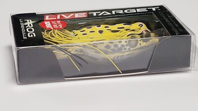 LIVETARGET Frog Topwater FGH65T501 2-5/8'' 3/4oz Soft Weedless Bass Lure YELLOW