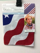 Bandana Red, White & Blue Stars & Stripes 22 X 22 Inches Set Of 2