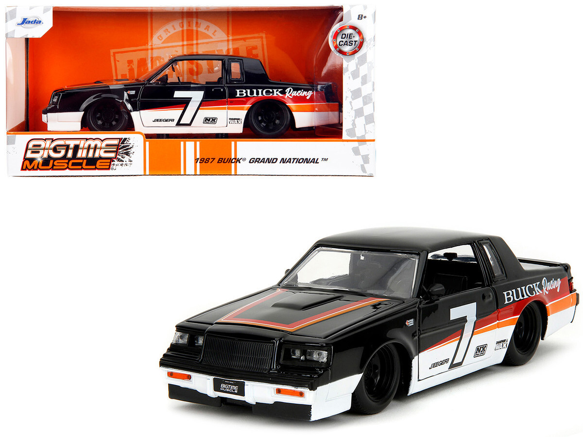 Jada 1987 Buick Grand National #7 Black 1/24 Diecast Model