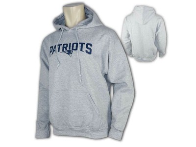 Majestic New England Patriots Hoody Gray NFL Hoodie Sweater Size S M