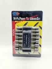  14pcs Power Nuts Driver Drill Bit Tools Set Metric Socket Wrench Screw