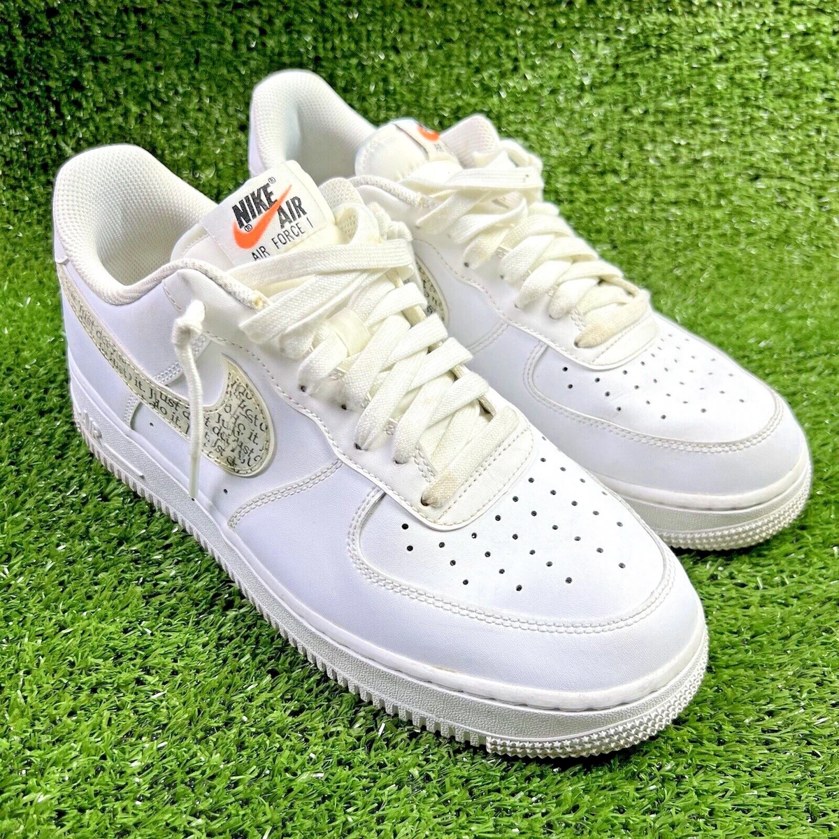 Air force 1 outlet white just do it