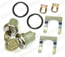 Lockcraft Silver Door Lock Cylinder PAIR / FOR LISTED GM VANS & BUICK MODELS