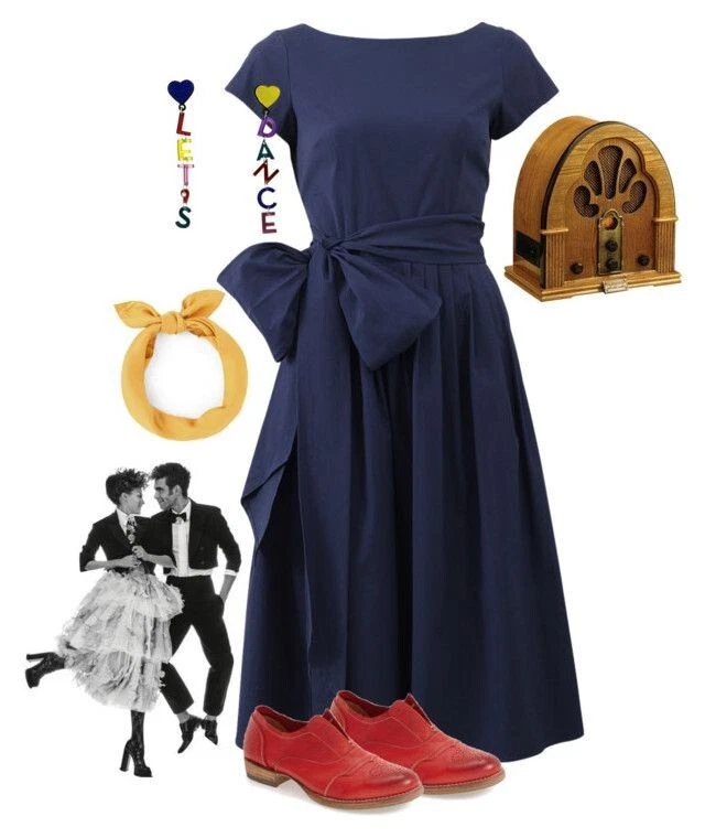 ABITO BLU NAVY COLLEZIONE MICHAEL KORS COTONE FIOCCO FASCIA MIDI BATEAU COLLO CAPPUCCIO MANICA 2