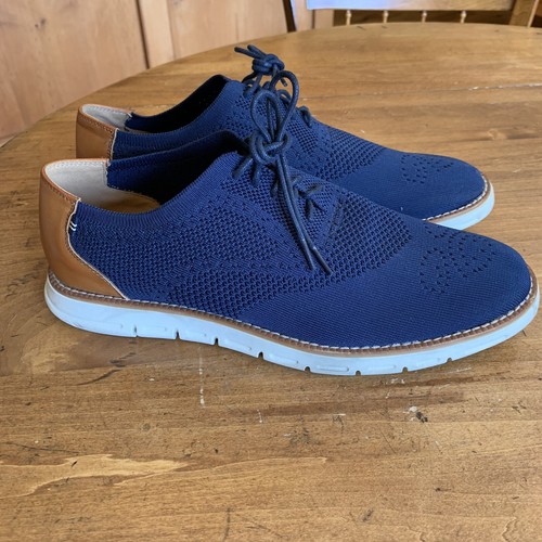 Men’s Nautica Fabric Oxfords Navy blue / White Soles Size 12 M - Picture 4 of 12