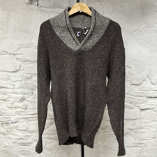 Barclay Sportswear Shawl Collar Sweater Lambs Wool Blend True Vintage 1960s