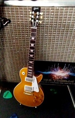 GIBSON 1957 Les Paul Gold Top 1:4 Scale Replica Guitar ~Axe Heaven