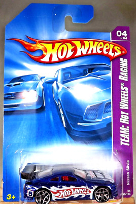 2008 Hot Wheels #148 Team: Hot Wheels Racing 4/4 NISSAN SILVIA Blue w/Chrome5Ysp