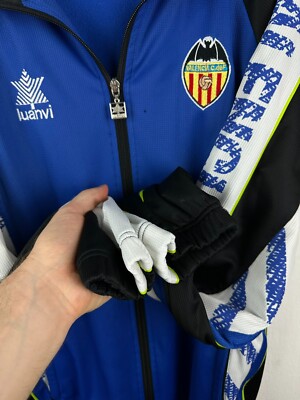 Vintage 90's Valencia football Jacket Track Top Soccer Rare Mens