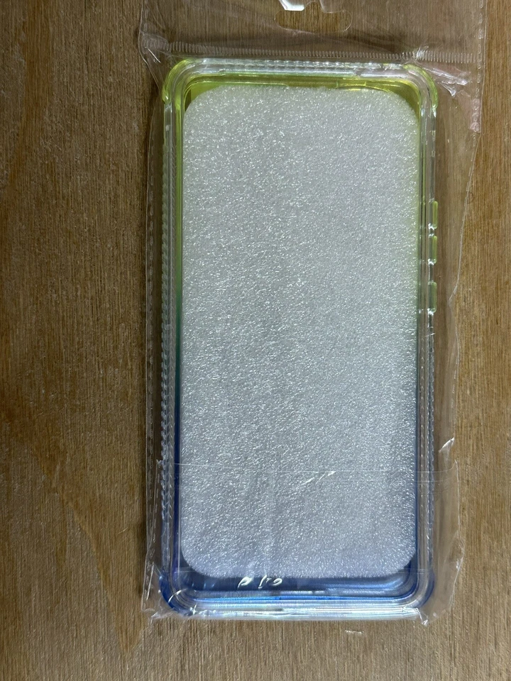 Motorola Edge 30 Phone Case Full-Body Rugged Transparent Yellow Blue - Image 4 of 4