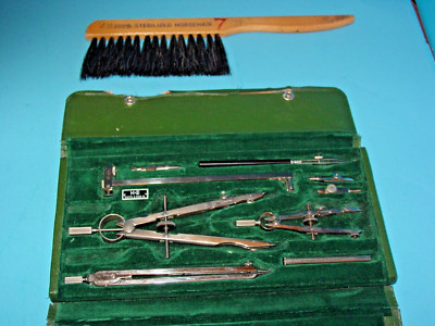 Vintage K&E Apollo Drafting Tool Set with Brush. See Description and Pictures.