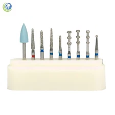 Dental Porcelain Veneers Preparation Polishing FG Diamond Burs Kit Set of 9