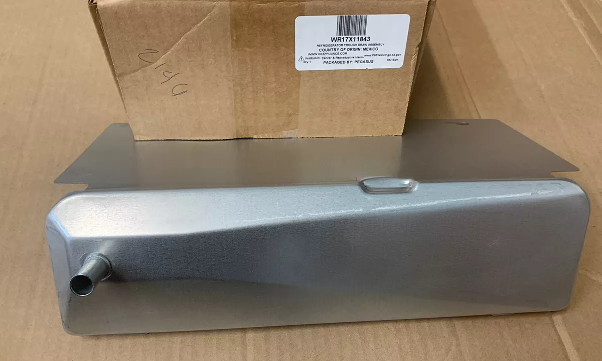 WR17X11843 GE Refrigerator Trough Drain Assembly New OEM Genuine A4