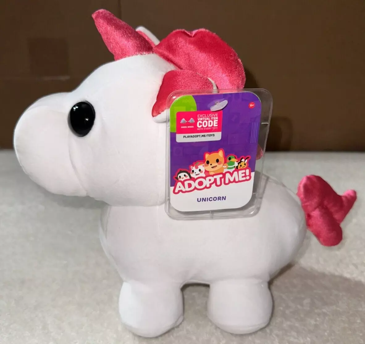 Adopt Me! Neon Unicorn Light-Up Plush - Soft and Cuddly - Three Light-Up  Modes - Directly from The #1 Game, Exclusive Virtual Item Code Included 