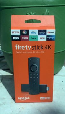 Amazon Fire TV Stick 4K Media Streamer with Alexa Voice Remote - New Sealed .
