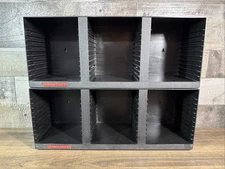 Lot of 2 / Laserline / 36 Compact Disc Storage Rack / Black / Wall Mountable