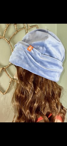 NEW💙Free People Movement Finish Line Micro Fleece Beanie OneSz Stone Blue Warm - Picture 8 of 18
