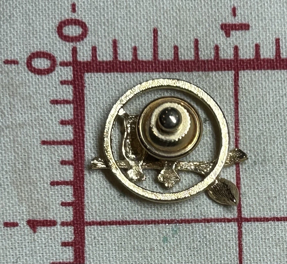 Great Horned Owls Hoot Gold Fashion Jewelry Brooch Lapel Pin - Image 2 of 2