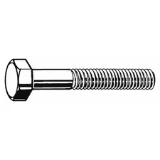 Zoro Select N01200.037.0400 Grade 5, 3/8"-16 Hex Head Cap Screw, Zinc Plated