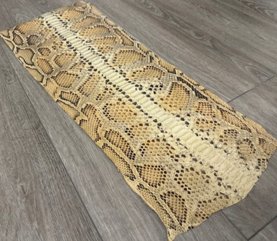 Honey Burmese Python Genuine Snake Leather real hide snake skin Rattle boa 150