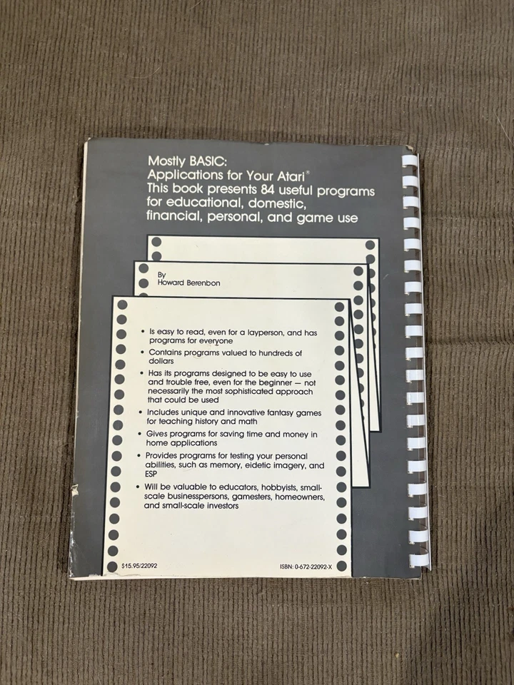 Mostly Basic: Applications For Your Atari Book 2 - Image 2 of 4