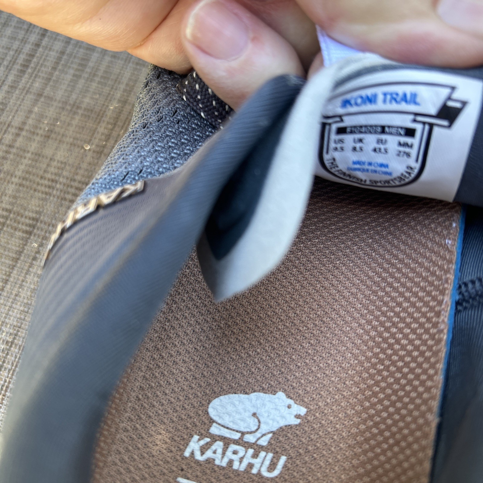 Karhu Ikoni Trail Men’s Shoes Trail Running Hiking Gray Size 9.5