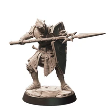 Lioncrest Spear Guard 32mm Resin Miniature 3D Printed D&D Tabletop RPG