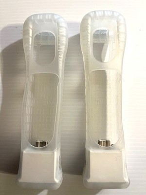 Official Nintendo Wii Motion Plus Adapter Attachment W Long Skin Tested Pair