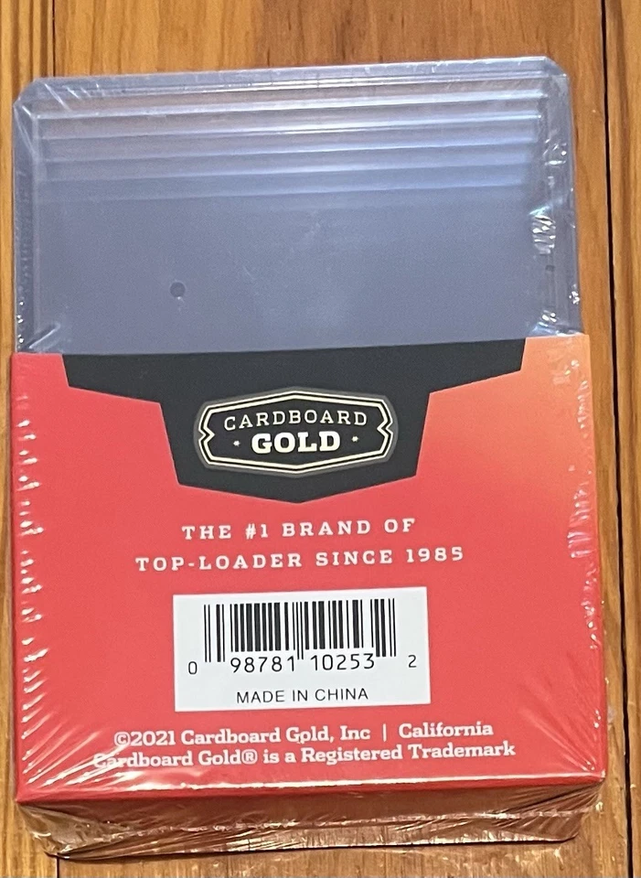 (32) Pack of 5 Cardboard Gold 190pt~5mm Pro Toploaders 3x4 New for THICK Cards! - Image 2 of 3