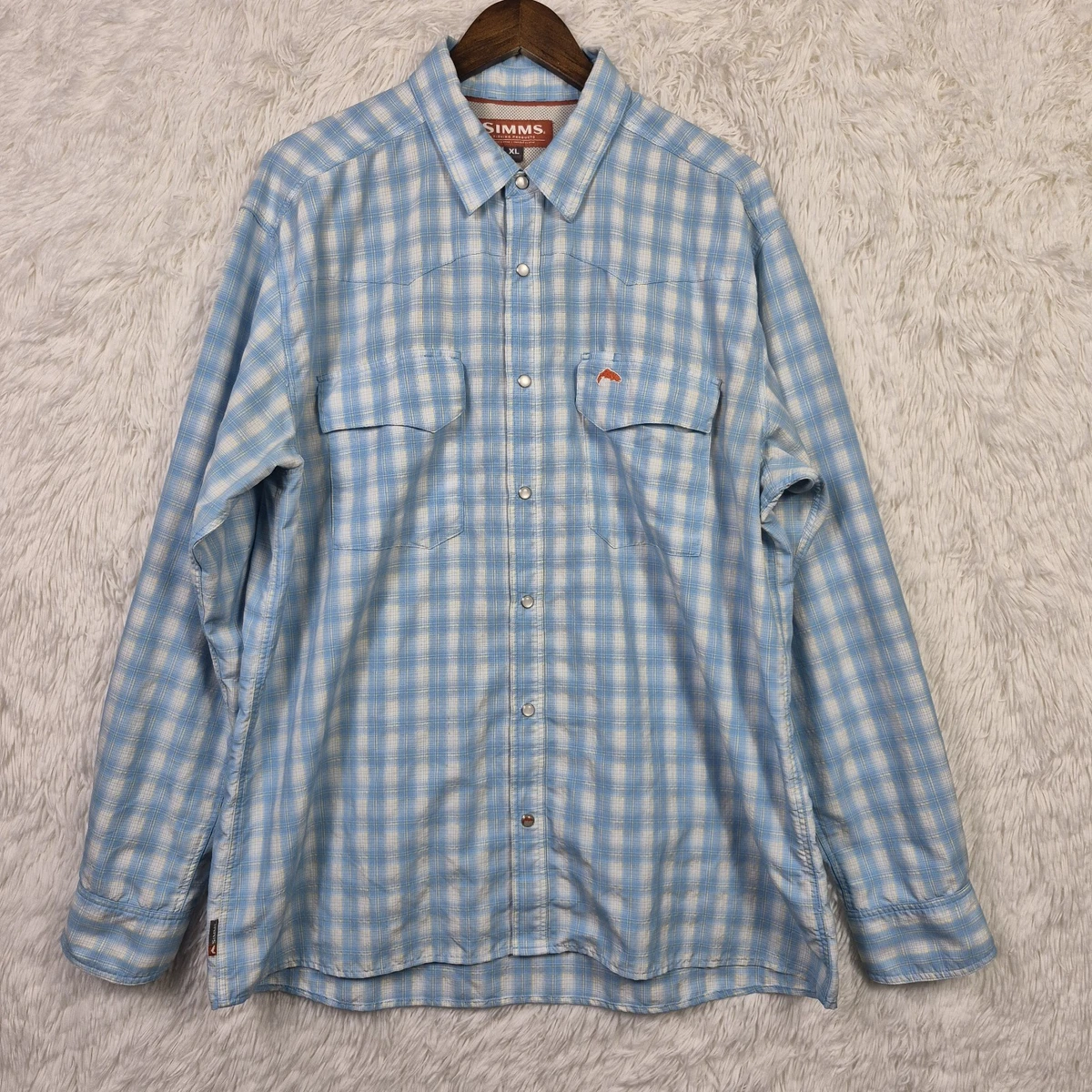 Chemise Simms XL beige série guide manches longues pêche randonnée