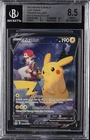 2022 POKEMON SWORD & SHIELD LOST ORIGIN #TG16 FULL ART/PIKACHU V BGS 8.5