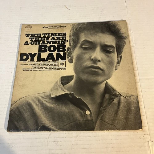Bob Dylan The Times They Are A-Changin' Vinyl LP Columbia CS 8905 1964 1st Press