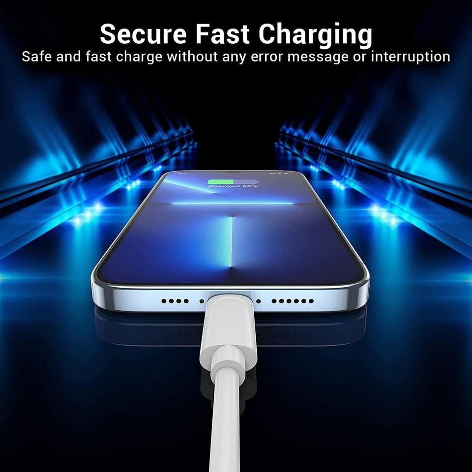 6FT 10FT USB-C Fast Charger Cable PD 20W For iPhone X 11 12 13 14 15 16 Pro Max - Image 4 of 4