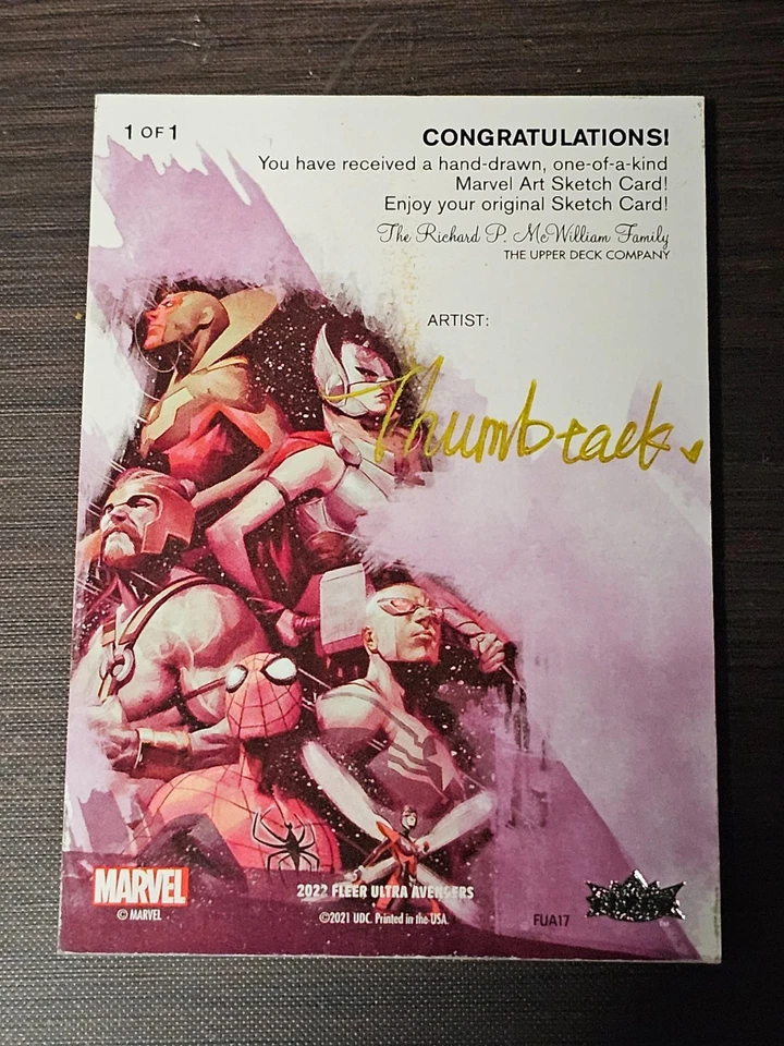 2022 Fleer Ultra 复仇者联盟漫威金刚狼 1/1 AP Thumbtack 出品 — 第 2/2 张图片