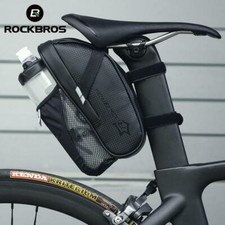 RockBros Fahrradsatteltasche mit Flaschenhalter, MTB Rennrad Sitz Werkzeugtasche