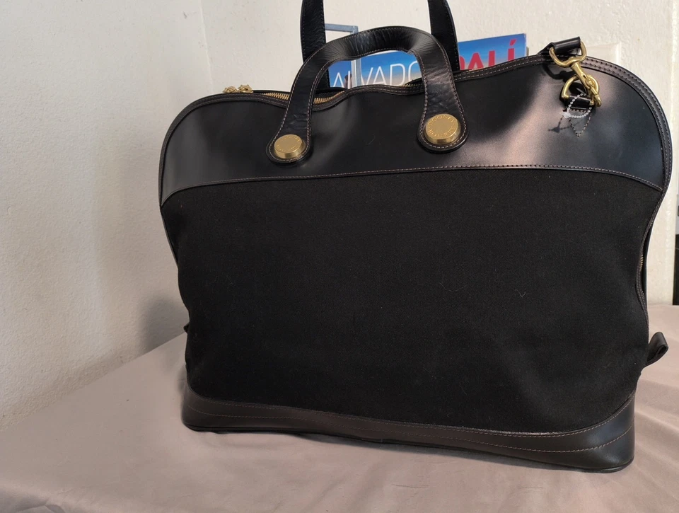 Dooney & Bourke USA Large East West Cabriolet Leather Duffle, Overnight Bag EUC - Image 4 of 4