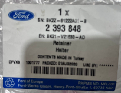 Genuine Ford Transit Custom Door Glass Retainer Bracket 2012-2023 