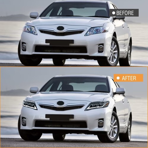 Par de faros LED de tres haces para Toyota Camry 2010-2011 conjunto de faros delanteros - Imagen 3 de 23