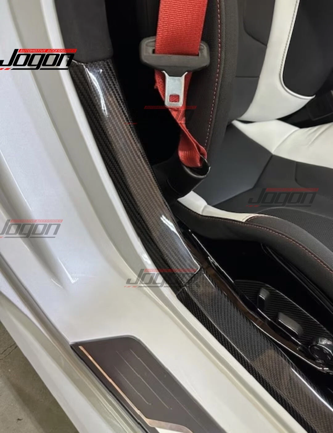 Real Carbon Fiber Door Sill Enter Top Panel For Corvette C8 Stingray ZR1 2026-27 - Picture 2 of 11