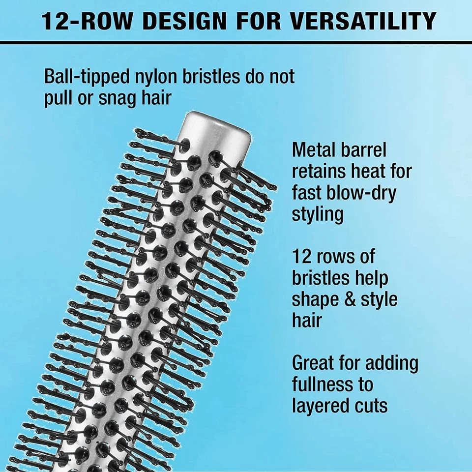 Conair Style & Volumize Metal Round Short Hair Hair Brush for Blow-Drying - Image 4 of 4