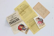 2 leaflets & 2 trading cards advertising PEARLINE by James Pyle, 1880s (MINT!)
