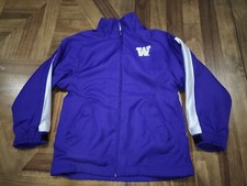 Washington Huskies Jacket Youth Medium 10/12 Champion Purple Full Zip