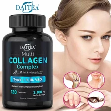 Collagen Complex 3300mg - 120 Capsules - Support Hair, Skin, Nails, Bones