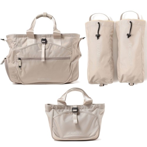 BEAMS GOLF NSG-NYLON OX Caddie Bag/Boston Bag/Cart Bag etc. Beige JAPAN NEW - Picture 61 of 84