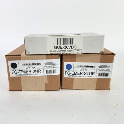 Firegear Fire Pit Timer & Emergency Stop FG-TIMER-2HR FG-EMER-STOP 30v Power